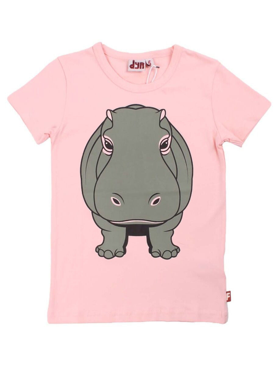 T-shirt til børn med flodhest