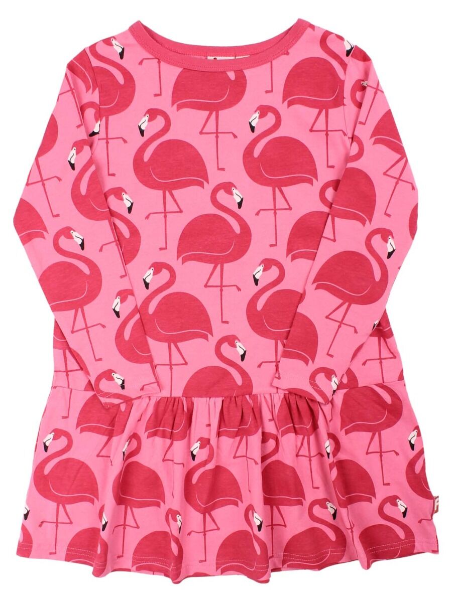 Dyrzanzi Dress LS Pink FLAMINGO AOP