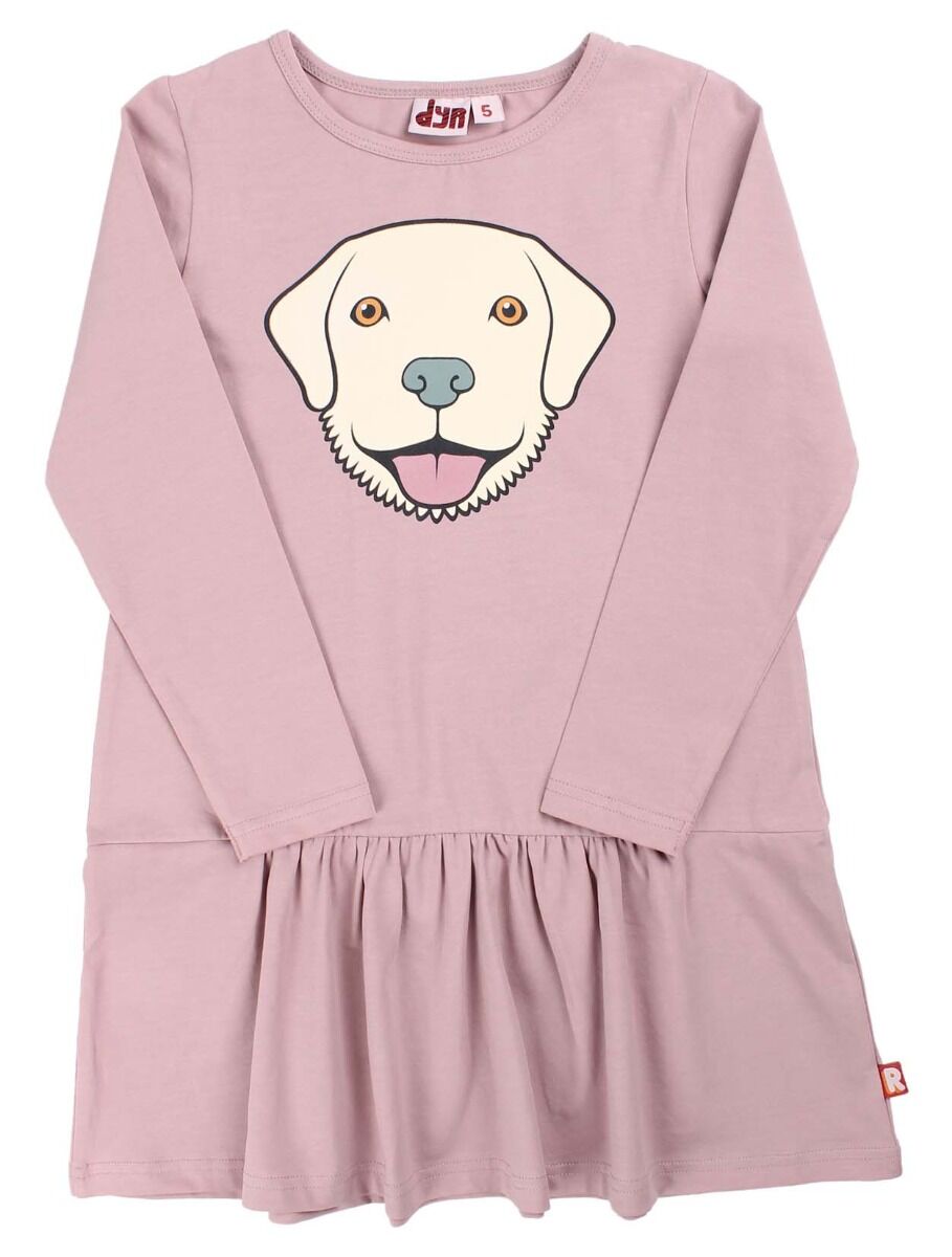 Kjole med golden retriever hund til børn