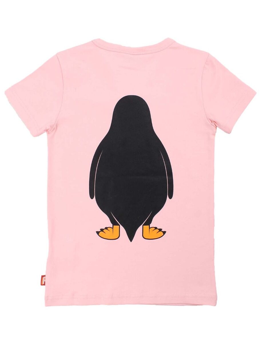 T-shirt til børn med pingvin 