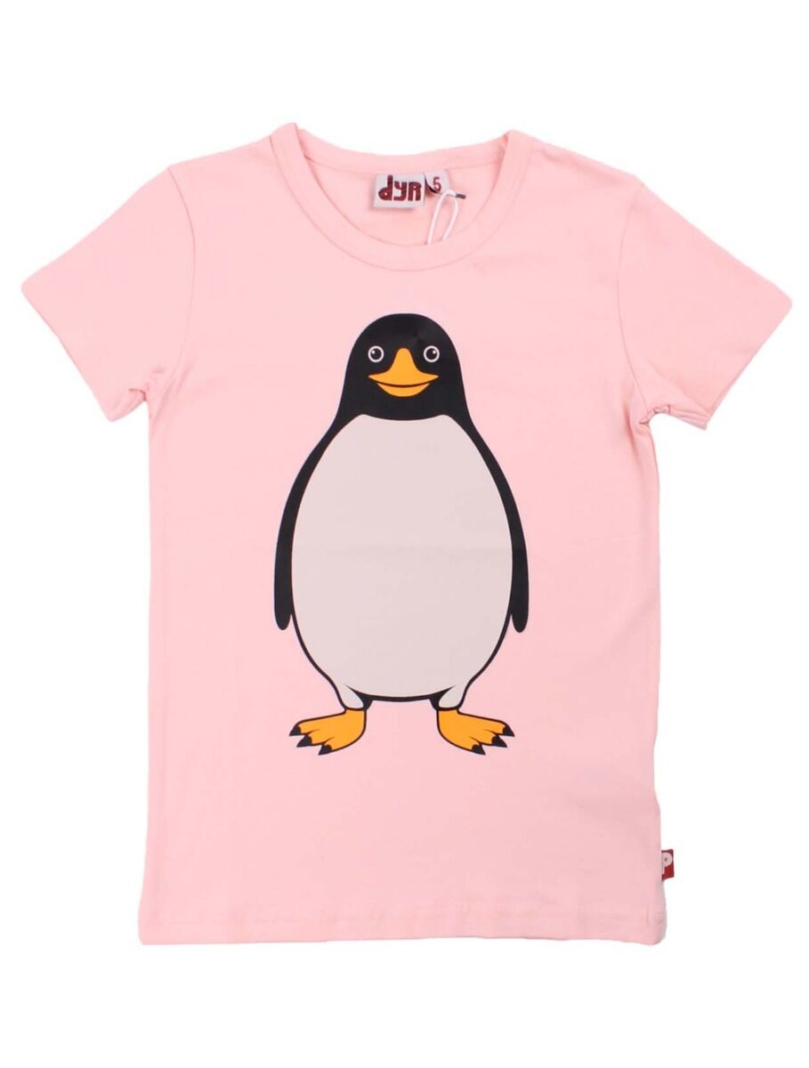 T-shirt til børn med pingvin 