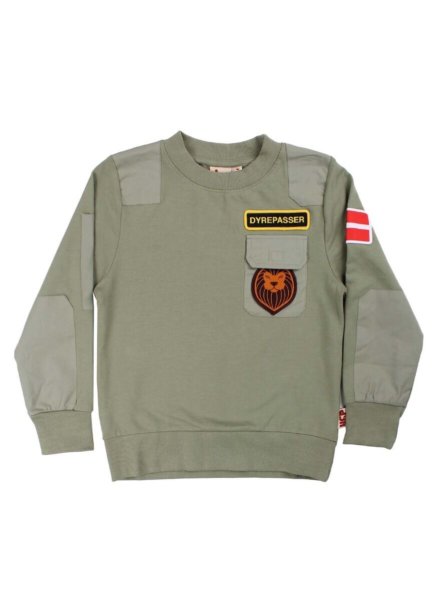 Skøn dyrepasser sweatshirt til børn med fine detaljer