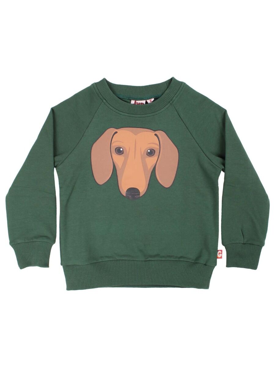 Sweater til børn med gravhund    