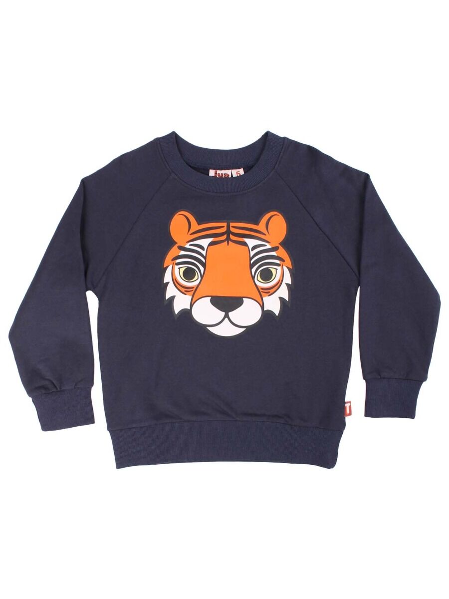 Sweater til børn med tiger  
