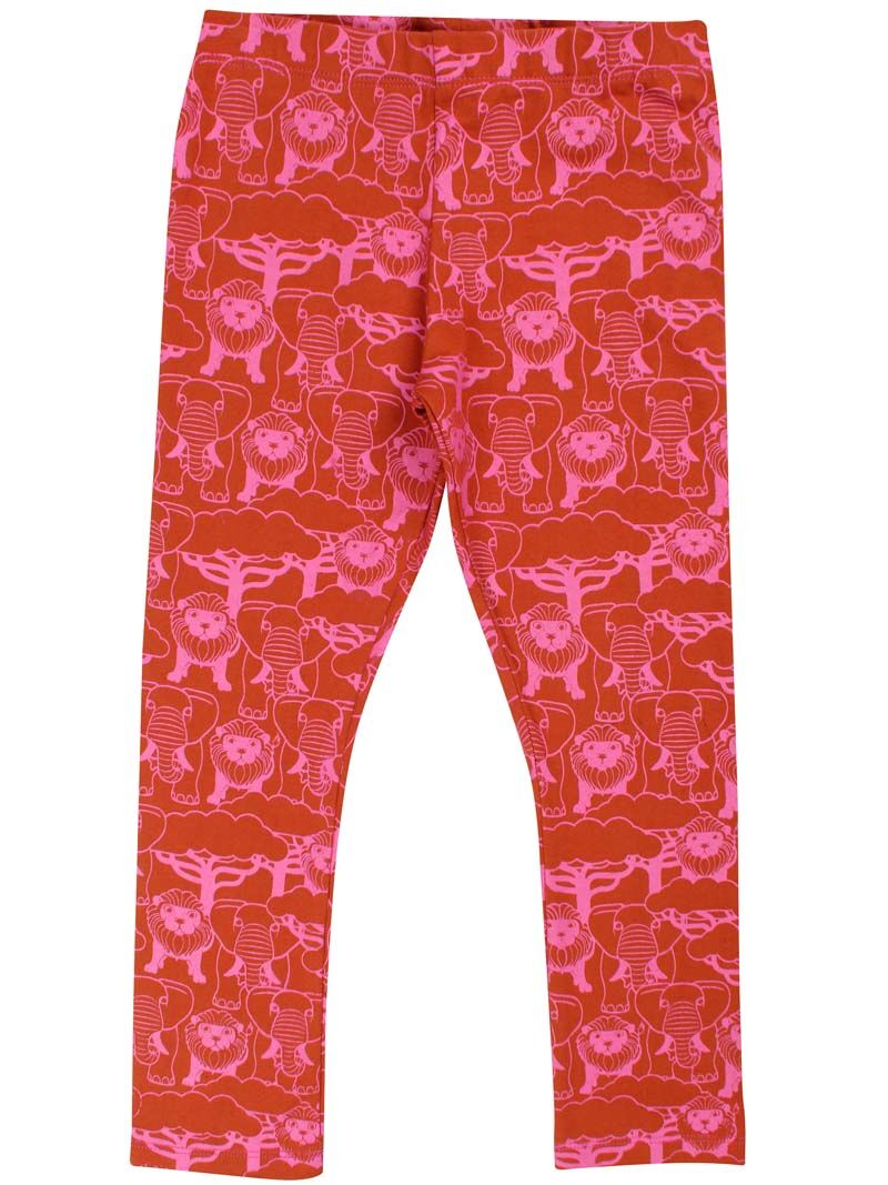 Dyrcheetah Leggings AOP Super Pink/Rust SAVANNE