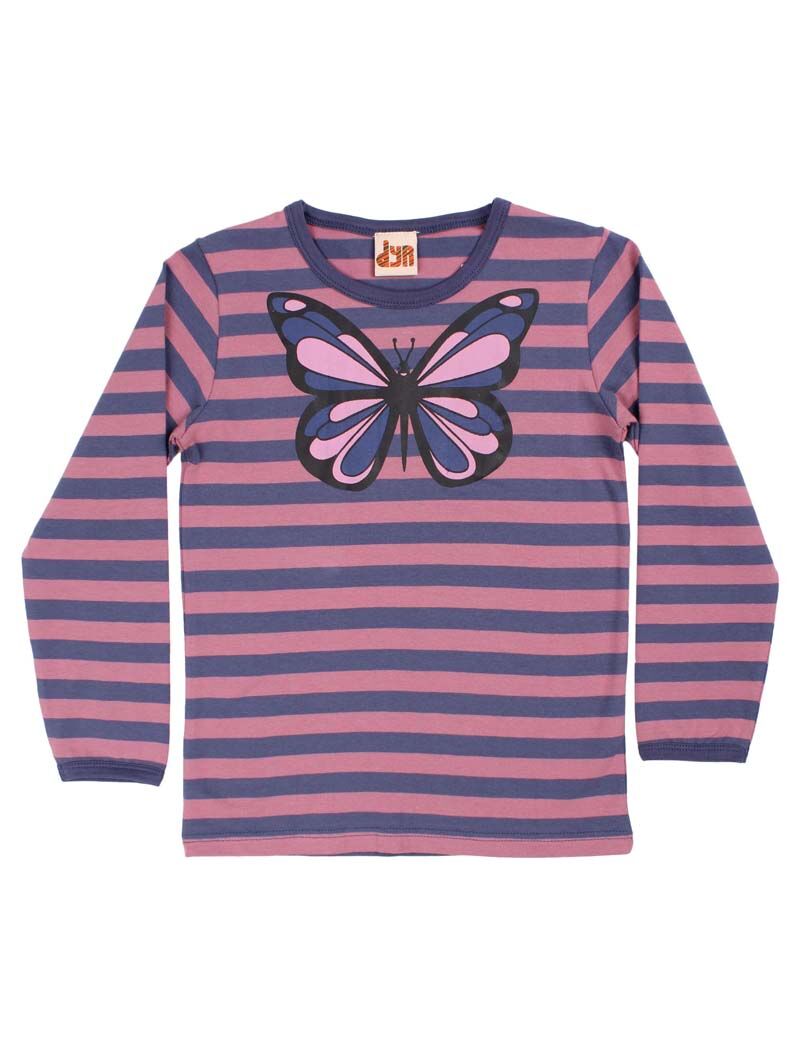 Børne Bluse med Sommerfugl