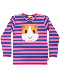Dyrroar T AOP/STRIB Deep Blue/Bright Pink MARSVIN