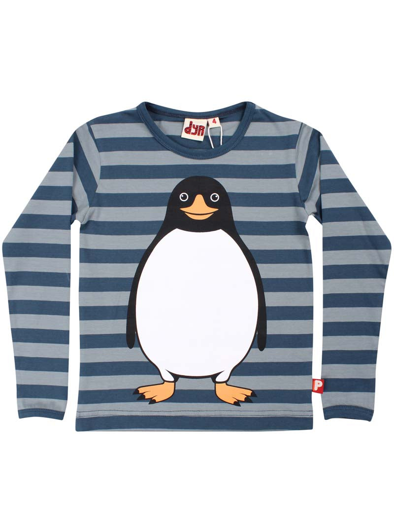 Børne Bluse med PIngvin