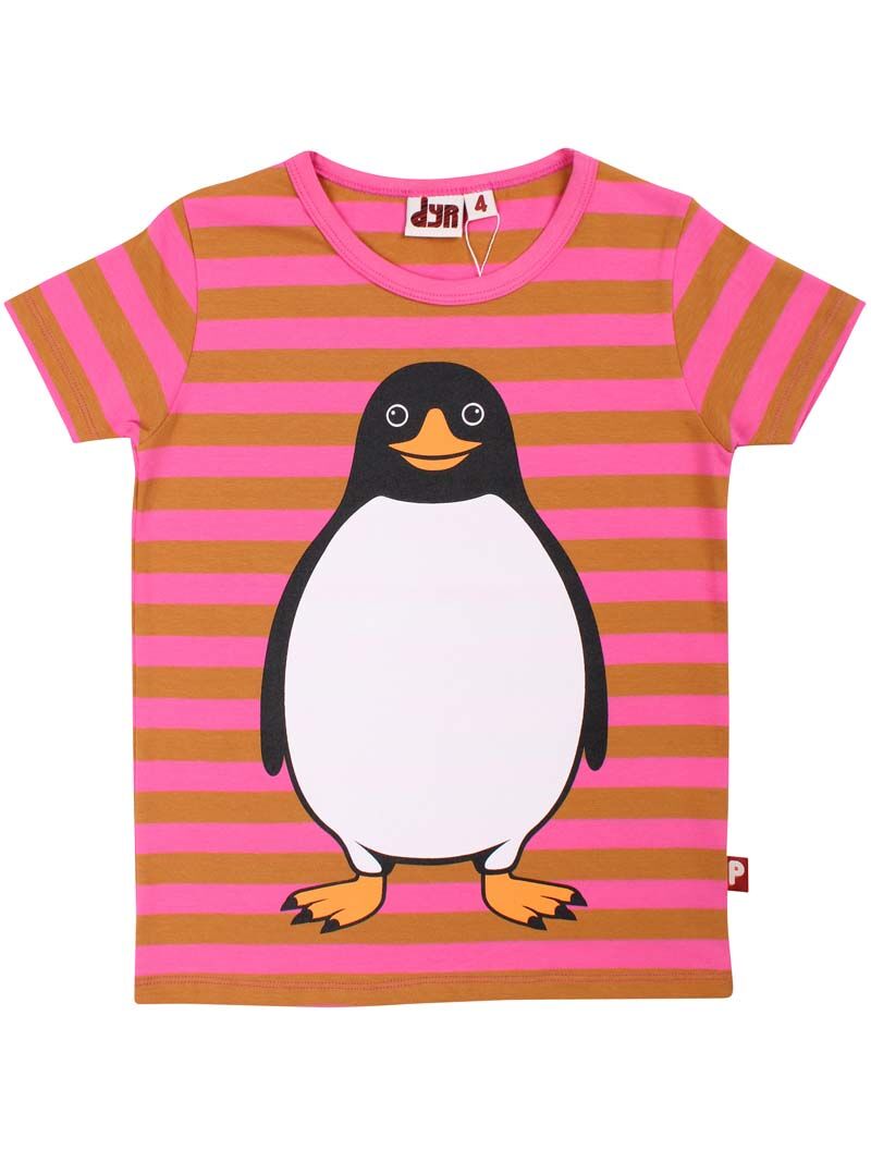 T-shirt til børn med pingvin