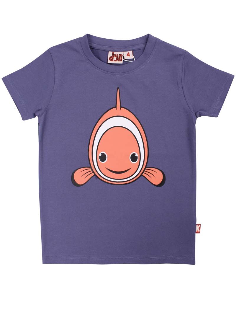 T-shirt til børn med klovnefisk