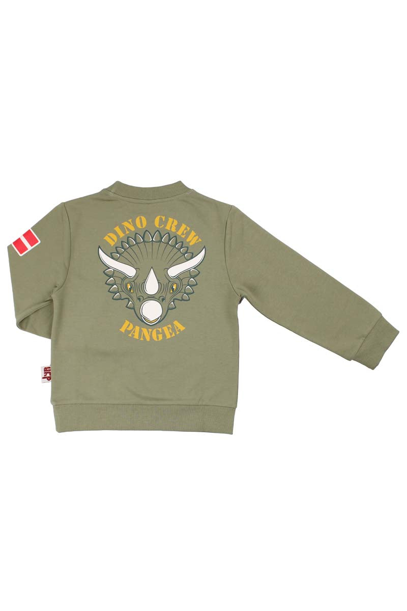 Dyrdino Crew Sweat Sage TRICERATOPS