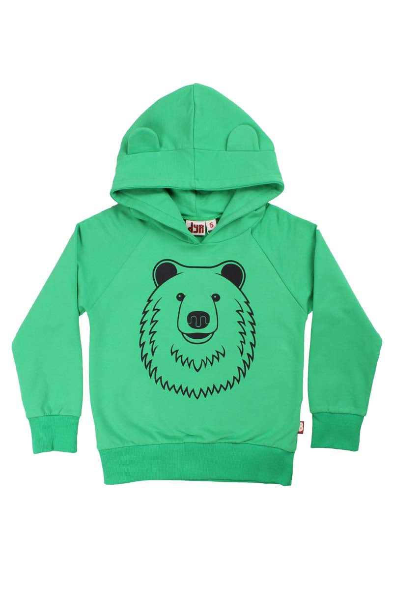 Green bear hoodie sale