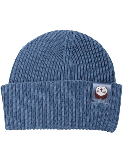 Dyrland Cotton Beanie Blue Grey