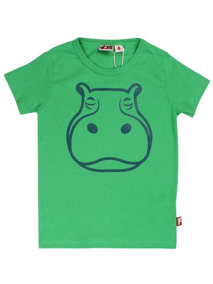 T-shirt til børn med flodhest  