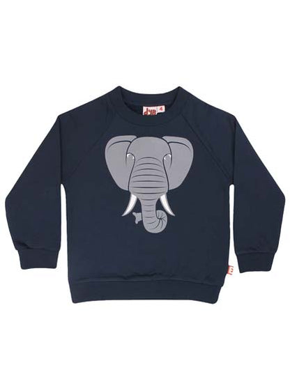 Sweater til børn med elefant