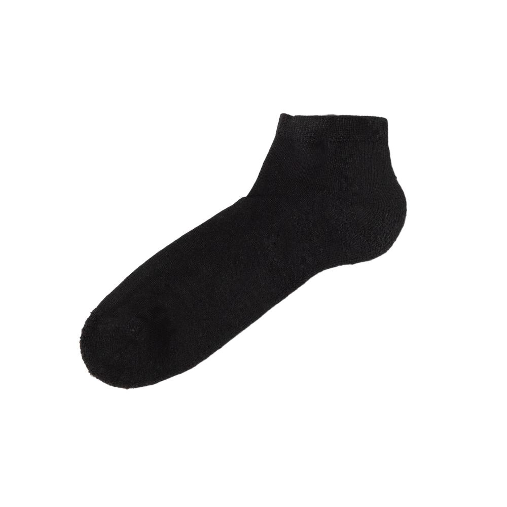 Joha Bamboo Short Socks w.terry Black