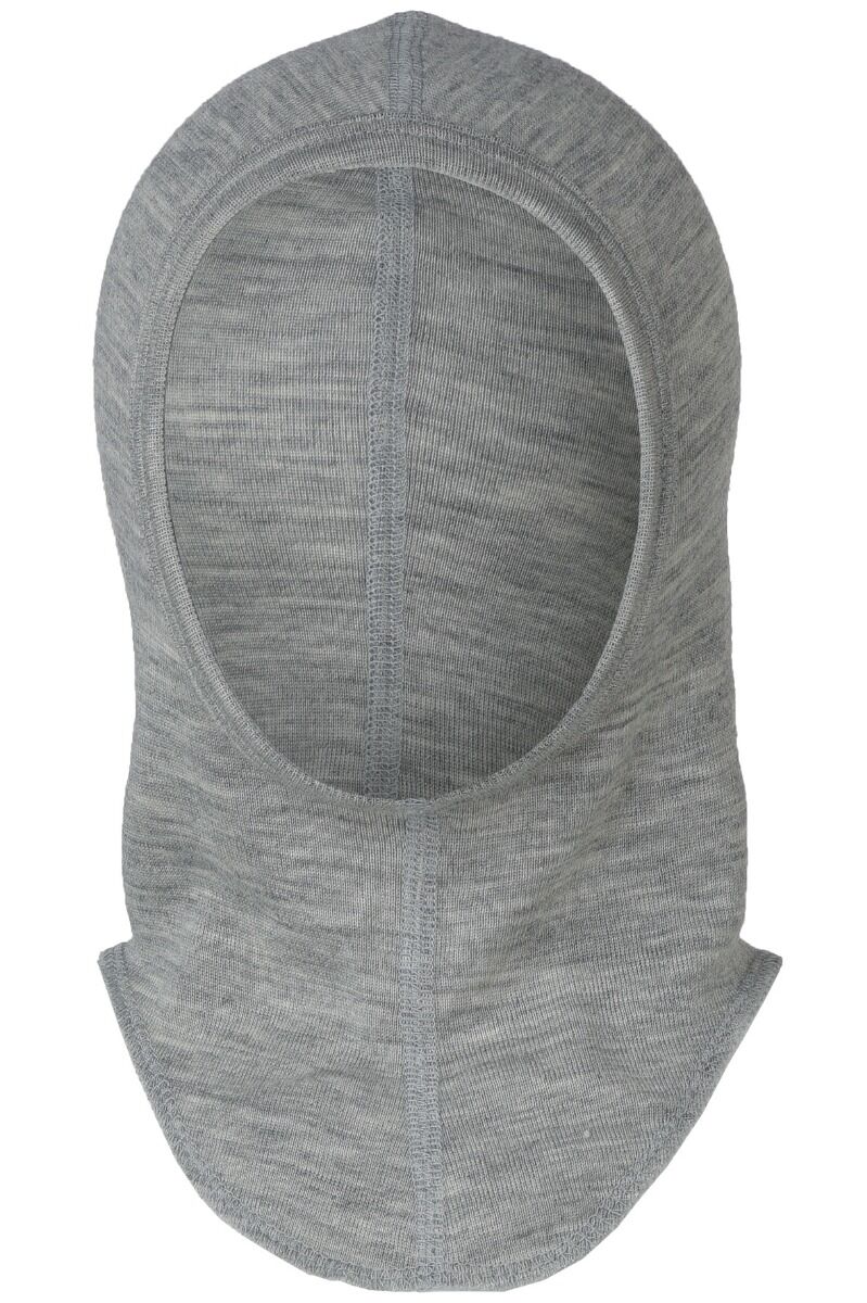Engel Wool Natur Baby Balaclava GOTS Lt Grey Melange