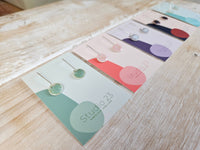 Studio 23 Circle Drop Earring Pair Frost Blue
