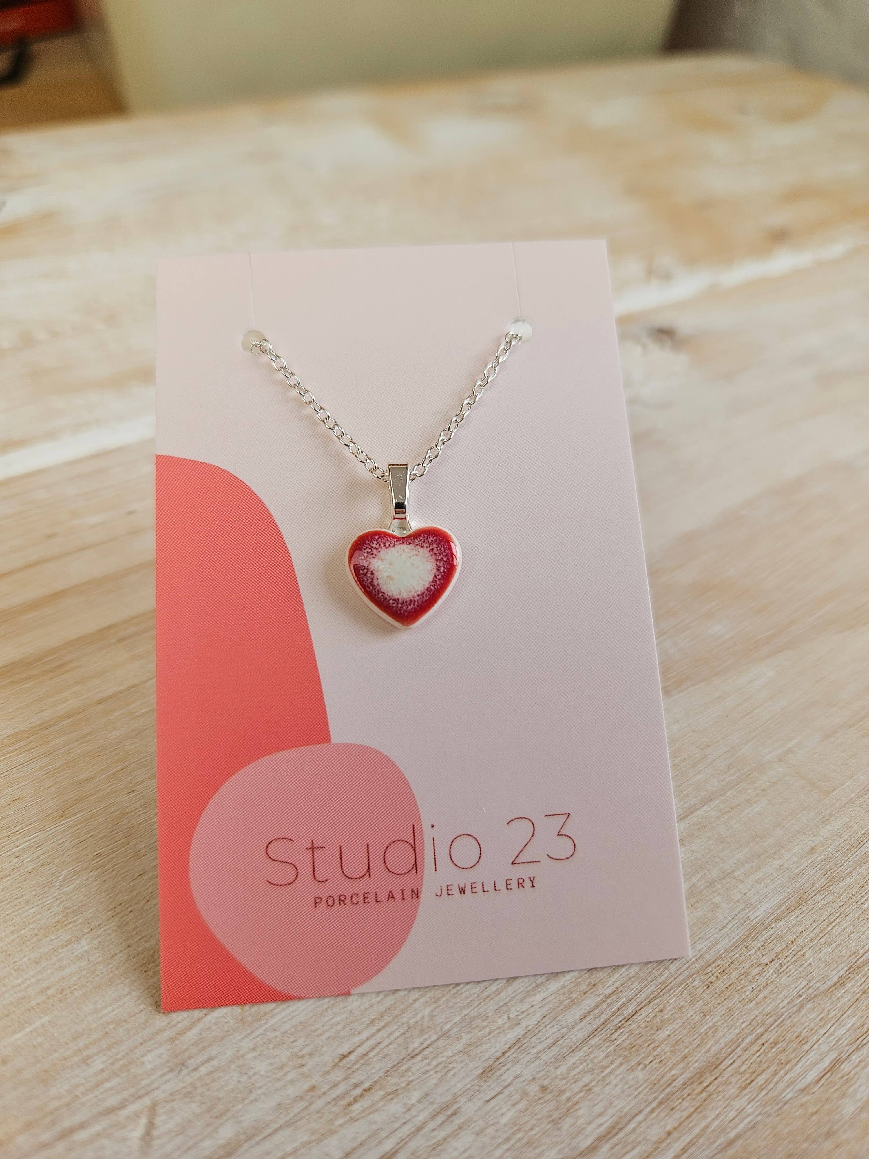 Studio 23 Heart Pendant Blush Pink