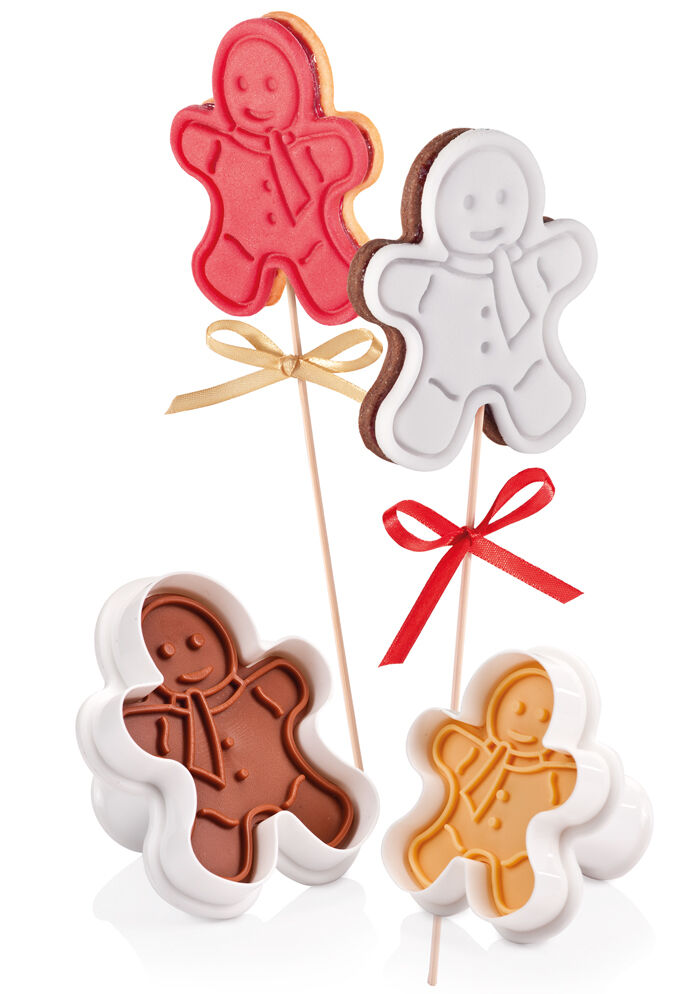 Tescoma Cookie Cutter with Stamp 2 PCS Figures