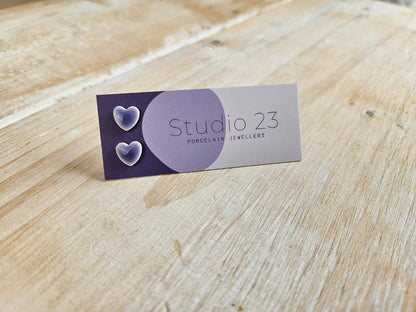 Studio 23 Heart Stud Earring Pair Lemon