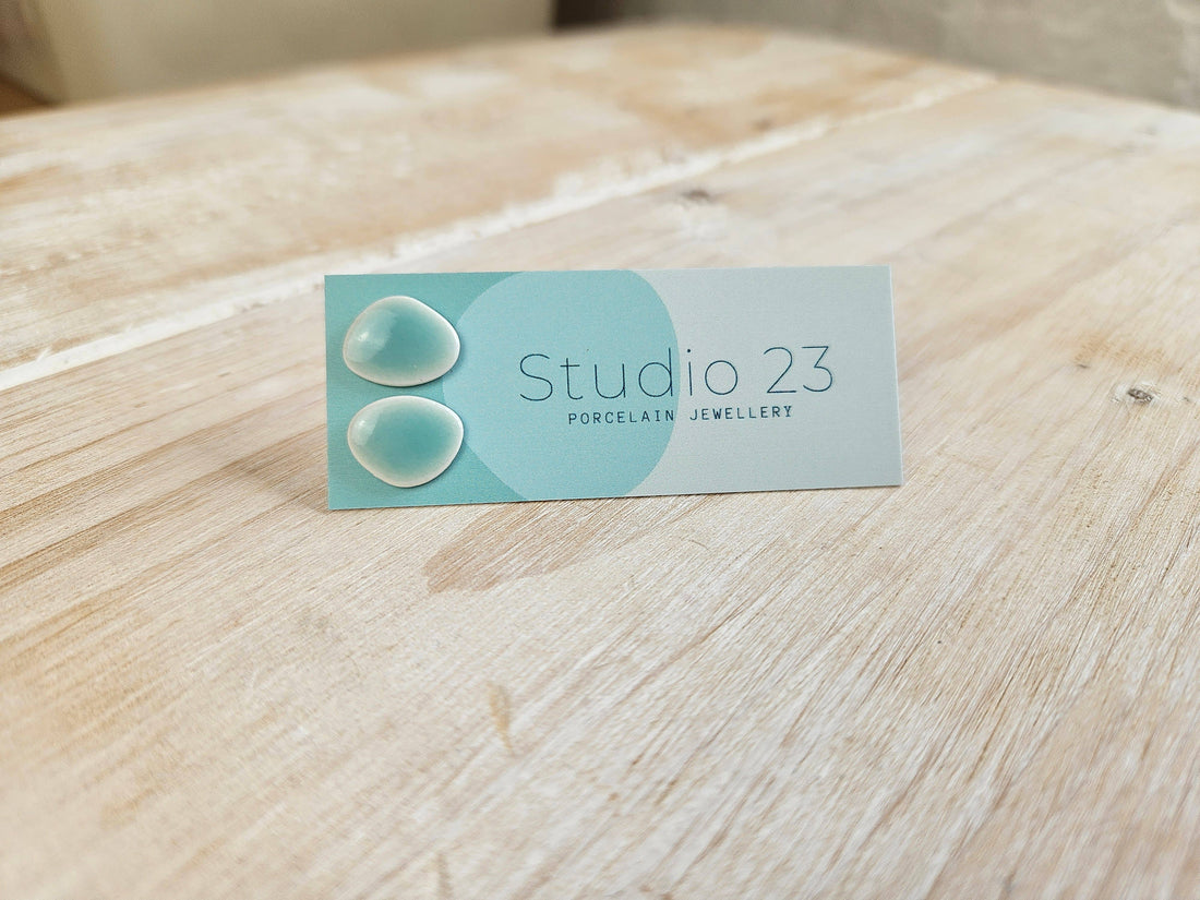 Studio 23 Pebble Stud Earring Pair Turquoise