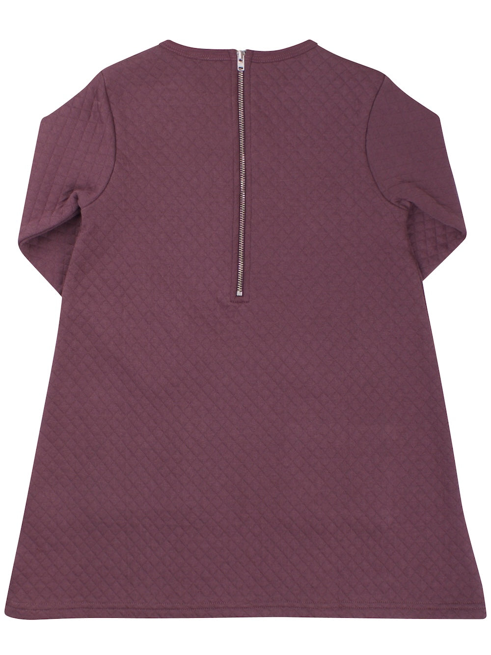 ORGANIC - Danespelt Dress Gray Plum FREJA