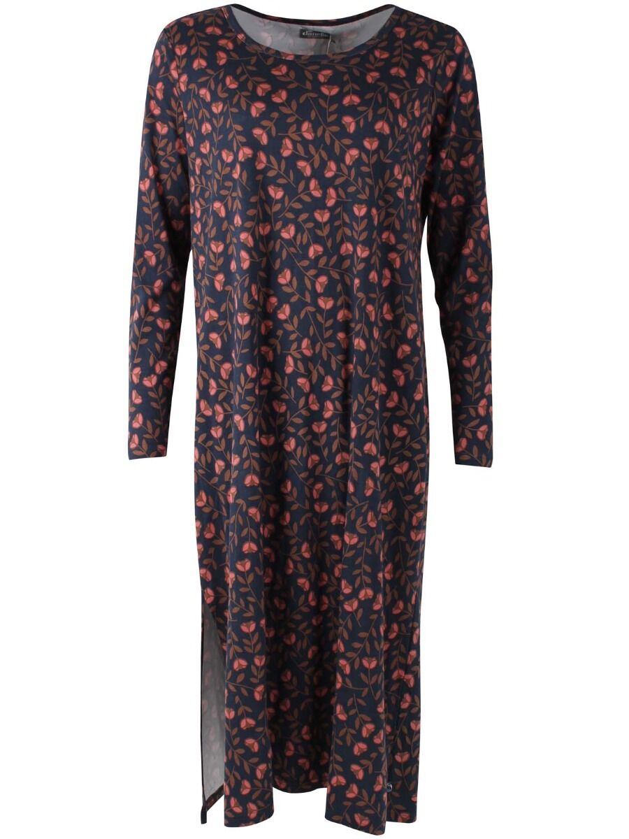 ORGANIC - Danecasilda dress Dk Navy/Redwine FLEURIE