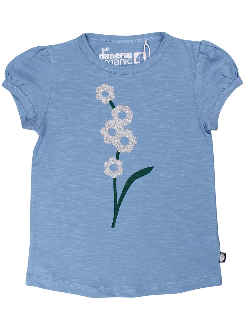 T-shirt til børn med blomster 