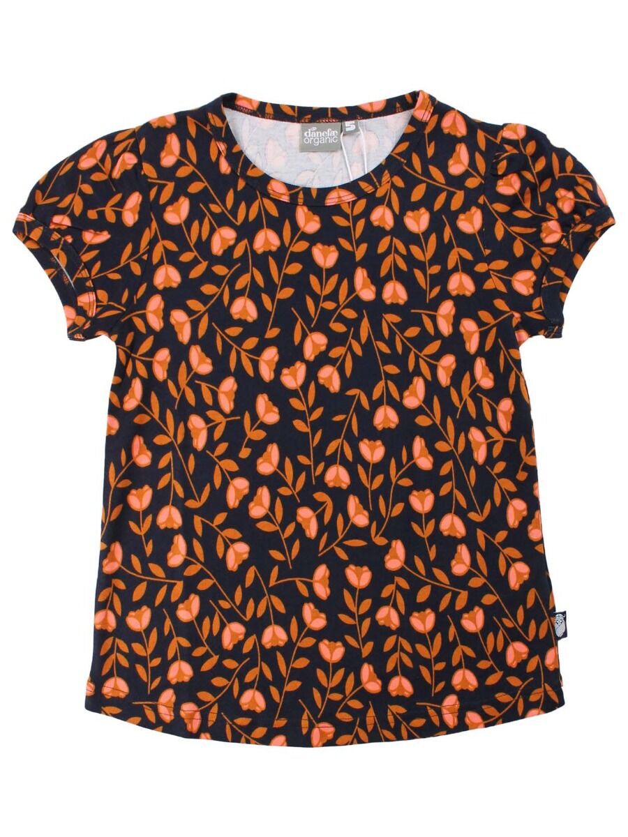 T-shirt til børn med blomster 