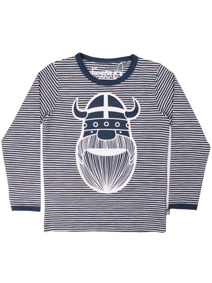 Langærmet bluse med viking.