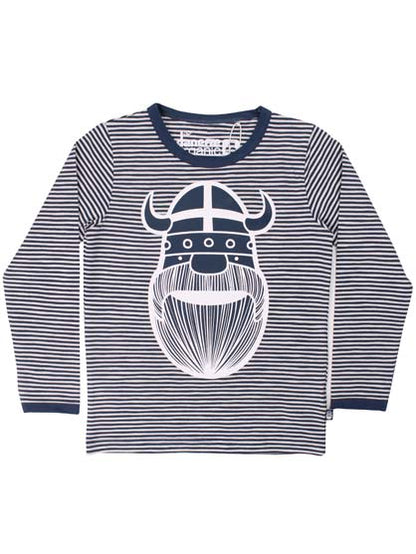 Langærmet bluse med viking.