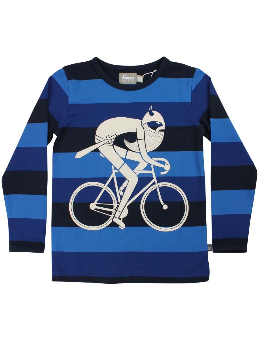 ORGANIC - Danespire Tee True Blue BIKING VIKING