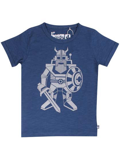 T-shirt til børn med viking robot
