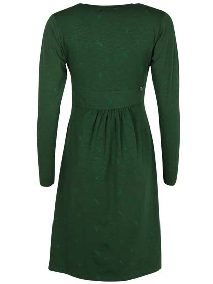 ORGANIC - Beth Dress Dark Army MARKBLOMST