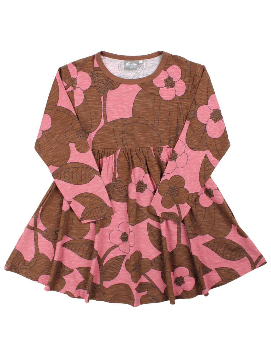 ORGANIC - Daneginger Dress Dk Navy/Brown Beige BLOOM BOOM