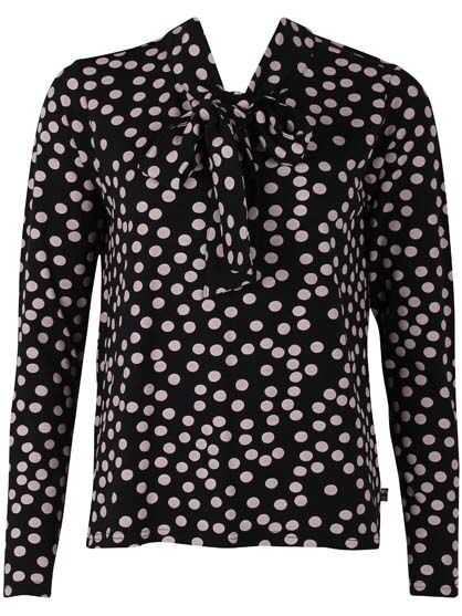 ORGANIC - Danepetra Top Black/Lt Beige FUNDOTS