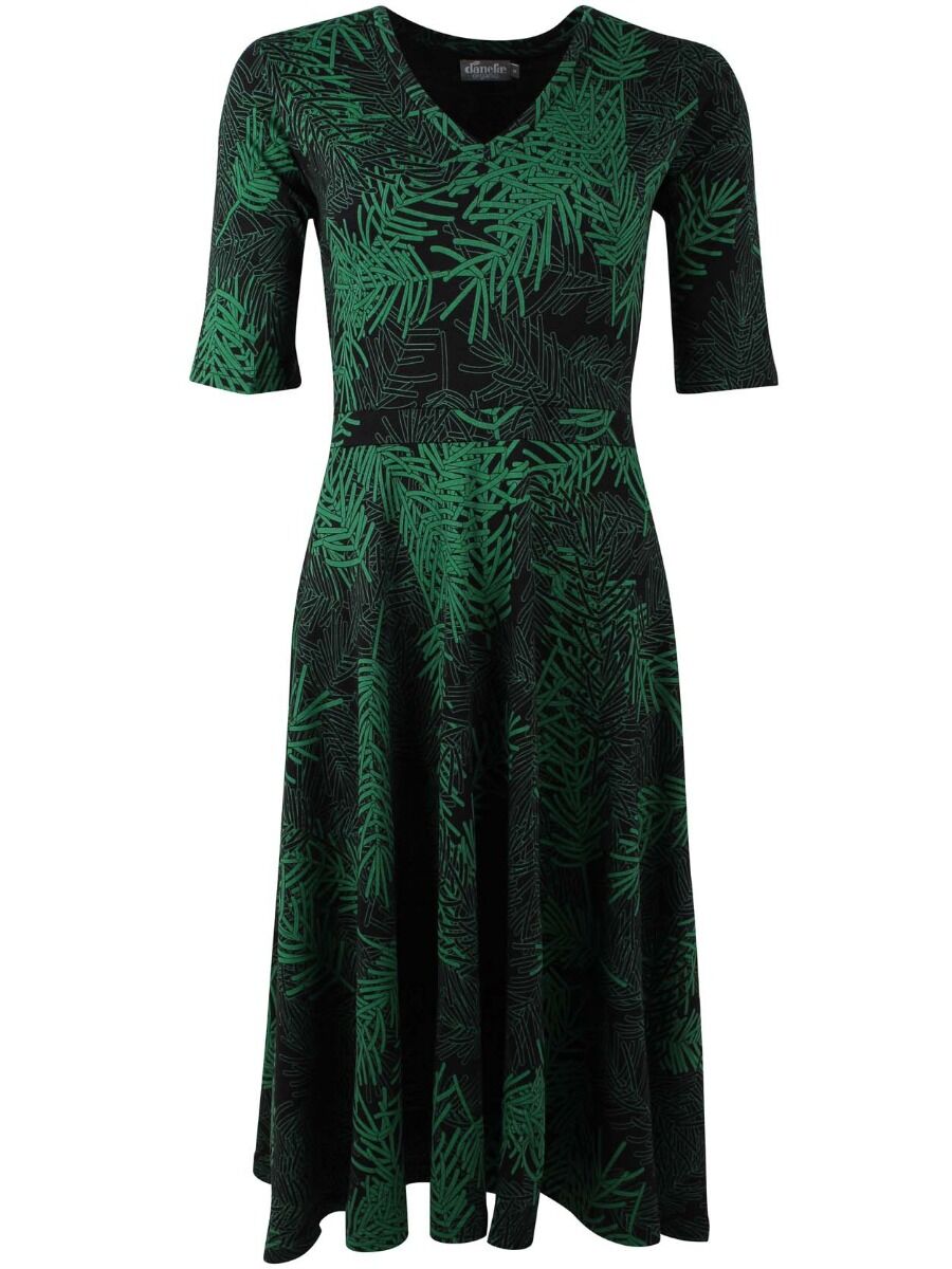 Organic - Danandersen Dress Black/green FINEPINE