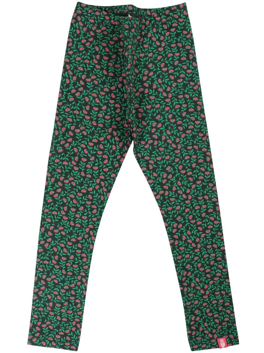 ORGANIC - Danandrea Leggings Black/green FLEURIE