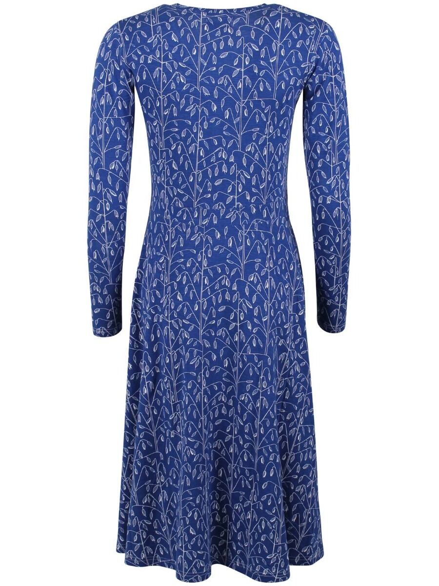 ORGANIC - Danandreasen Dress Royal Blue/Off white OATS