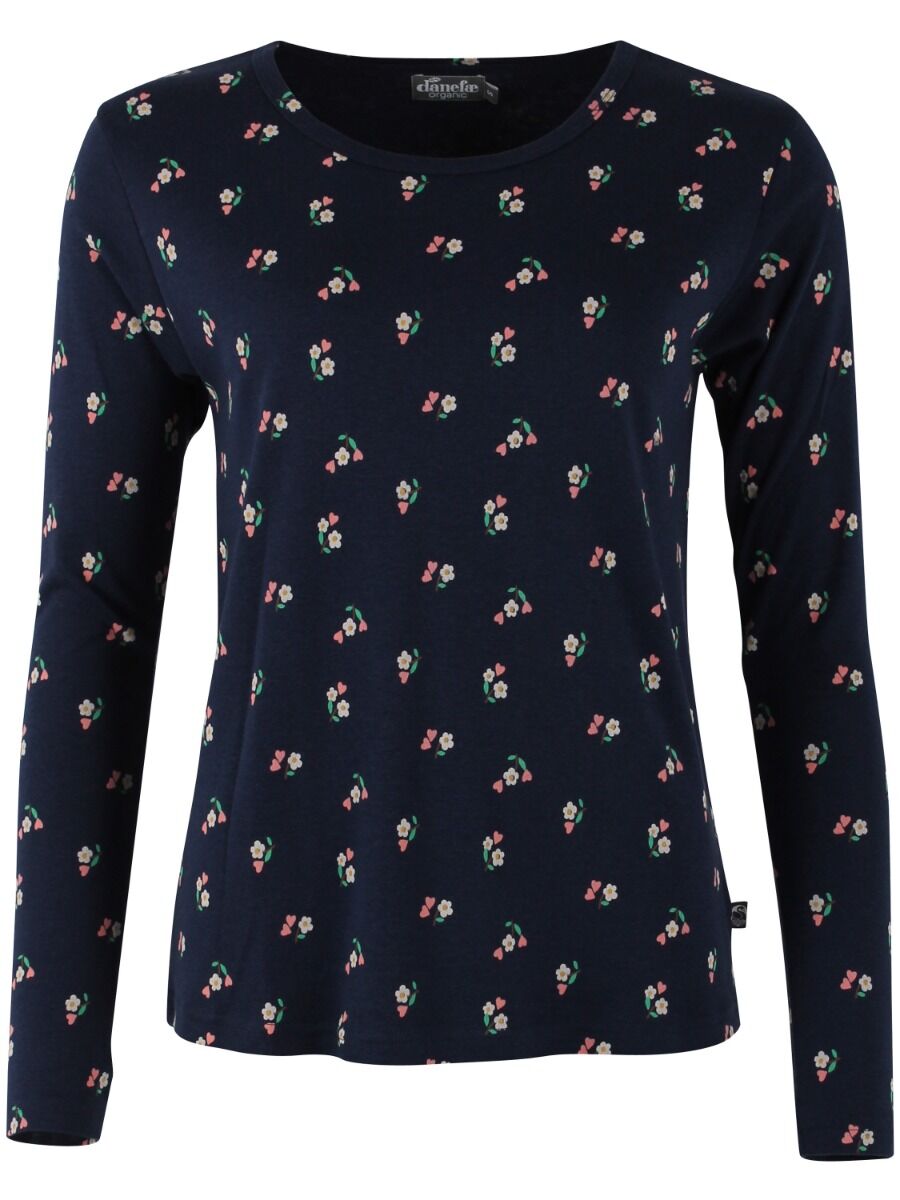ORGANIC - Danelotte Tee Navy MINI FLOWER