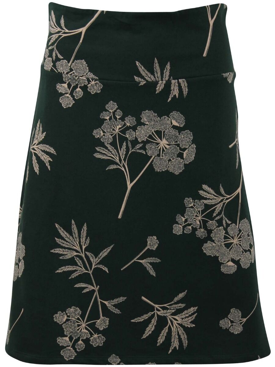 ORGANIC - Lissen Skirt Black green HEMLOCK