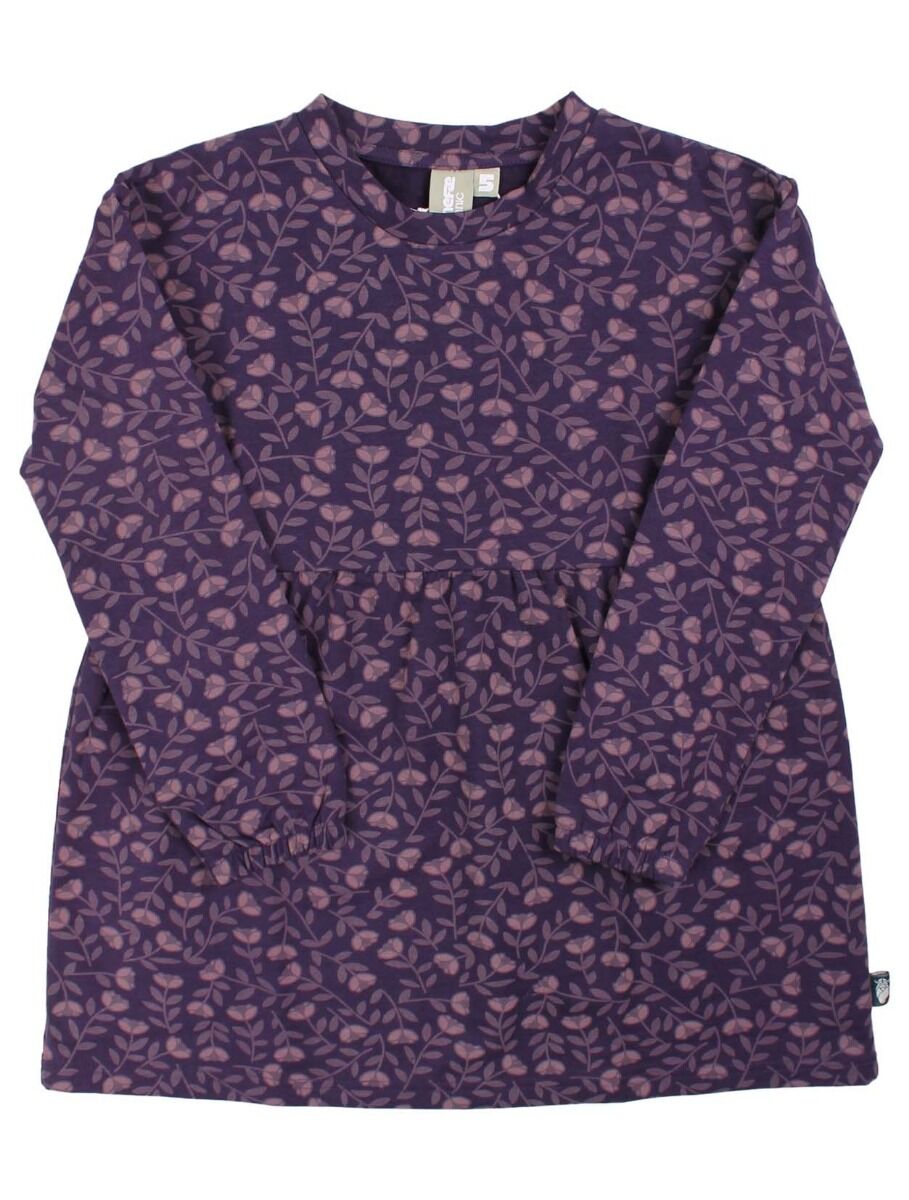 ORGANIC - Danemolly Dress Black Mauve FLEURIE Achtung: 2. Wahl