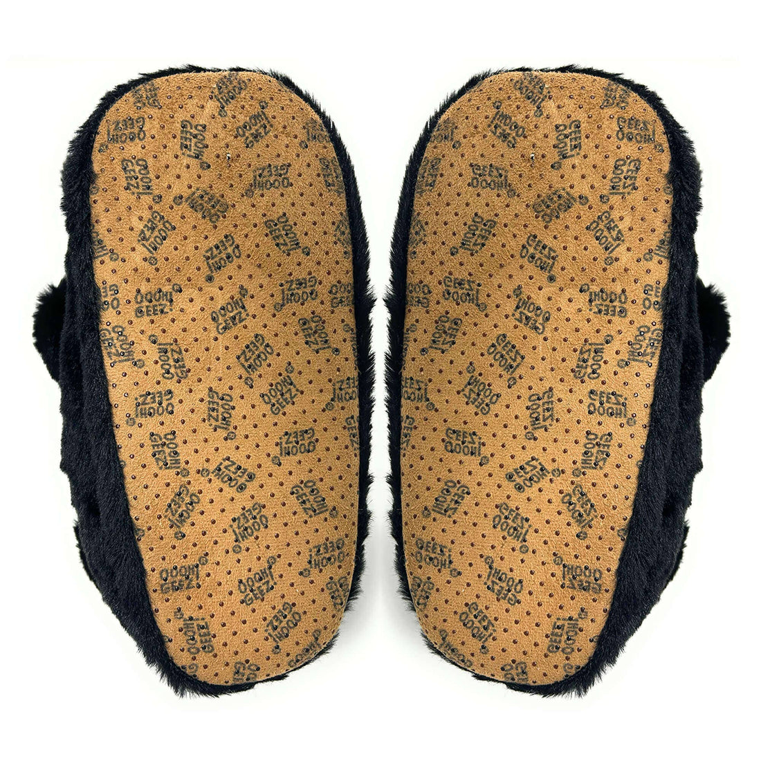 Hjemmesko med sort bjørn