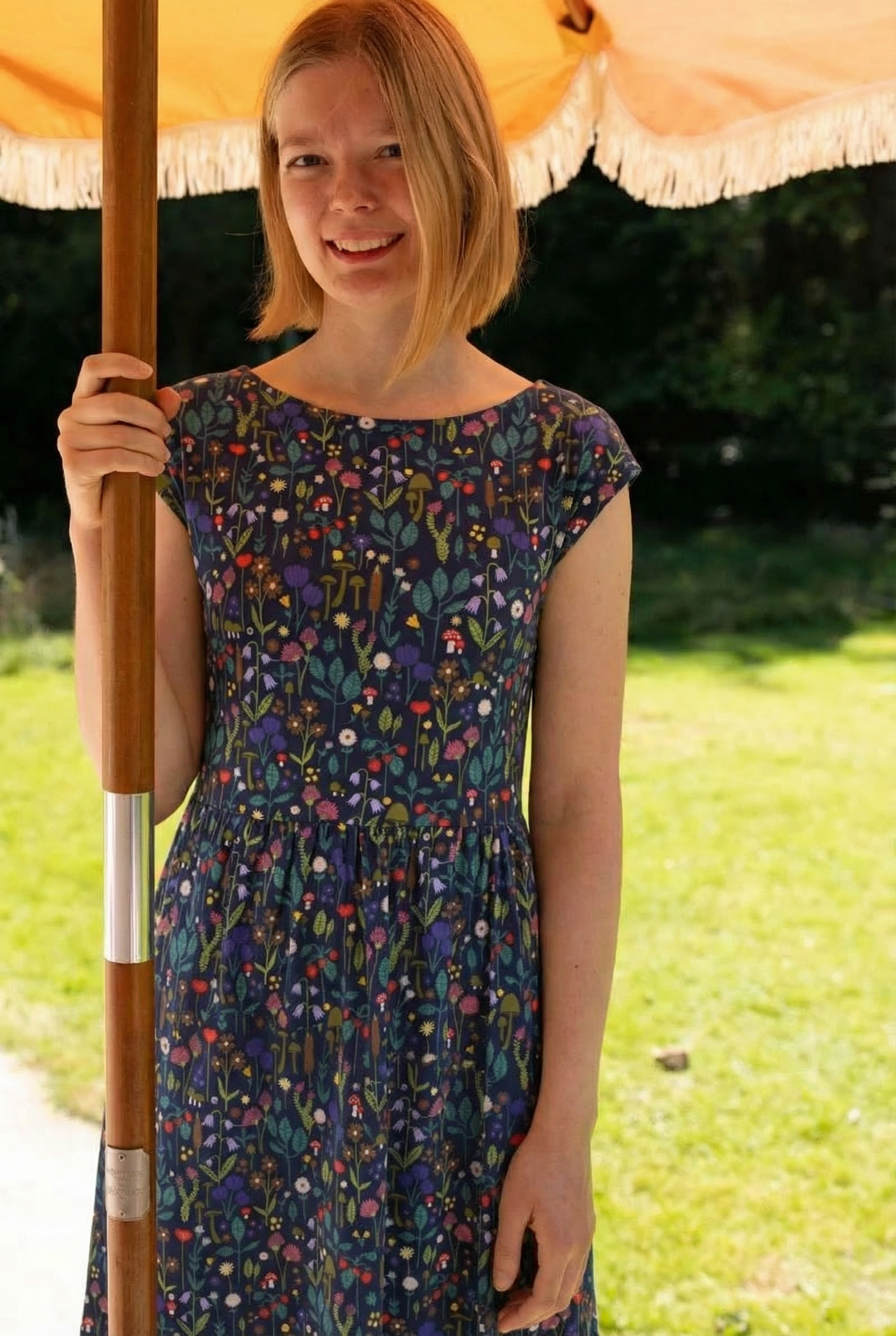 Danedomenica Modal Dress Dk Navy BOTANICAL