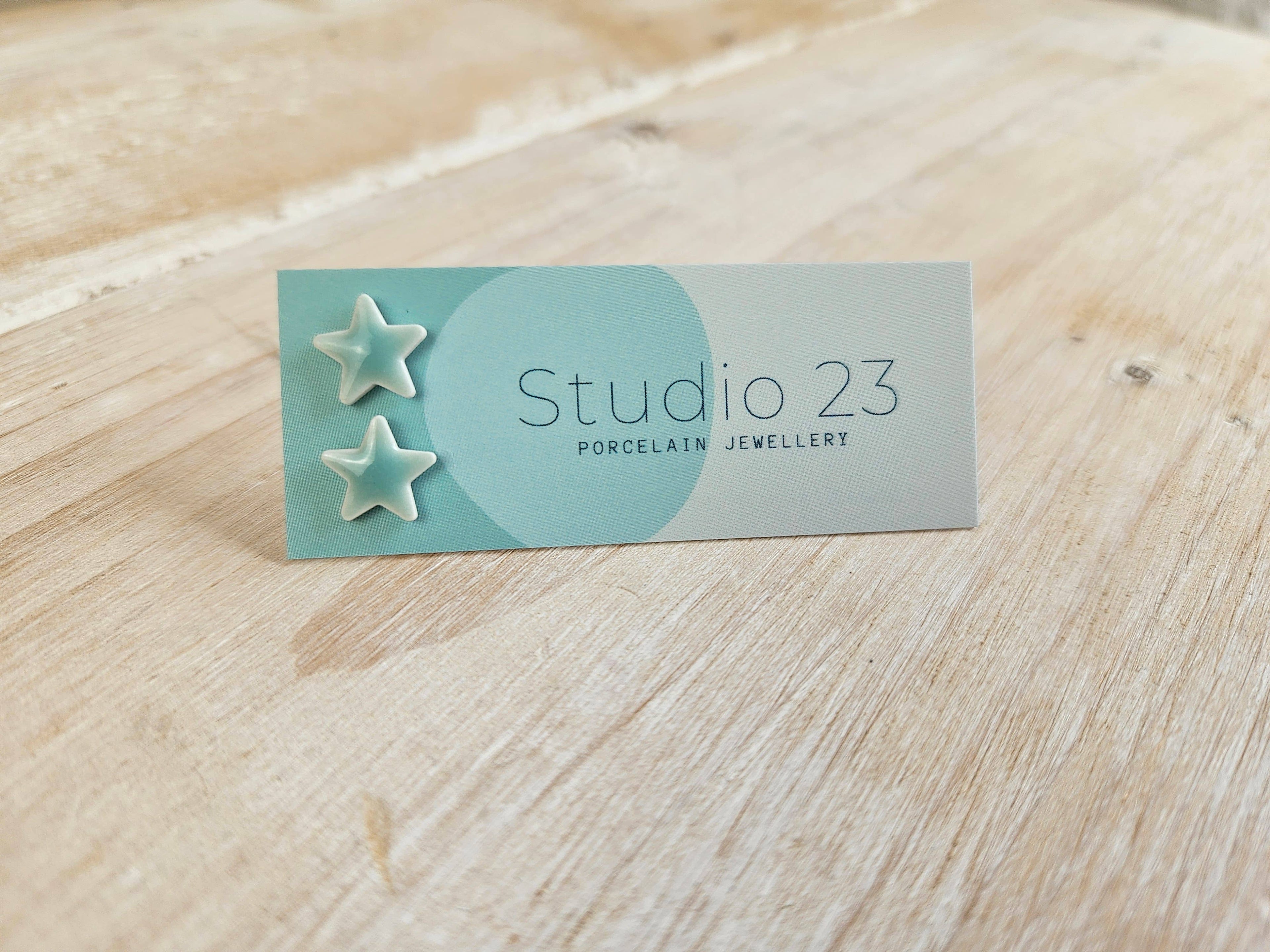 Star Stud Earring Pair Turquoise