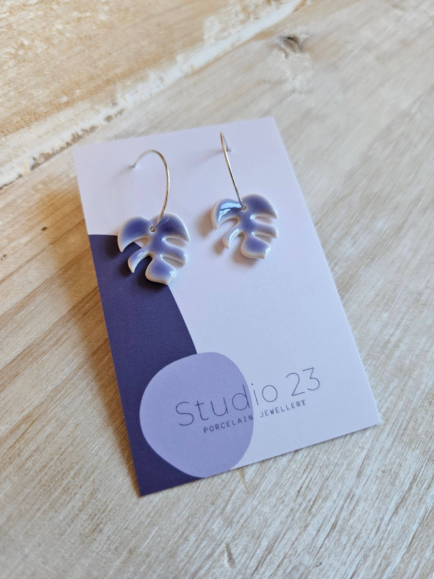 Studio 23 Drop Leaf Earring Pair Coral