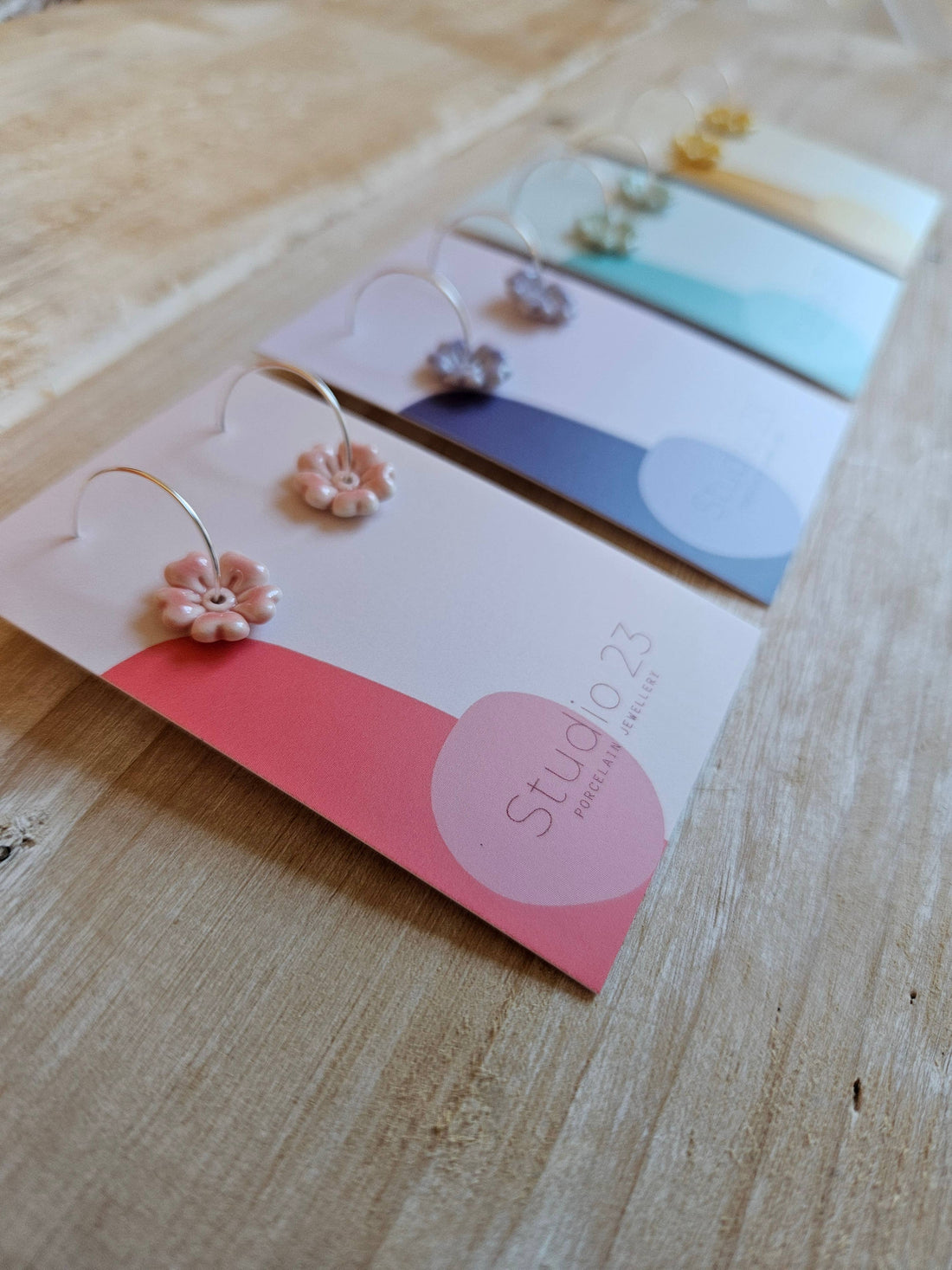 Flower Drop Earring Pair Lemon