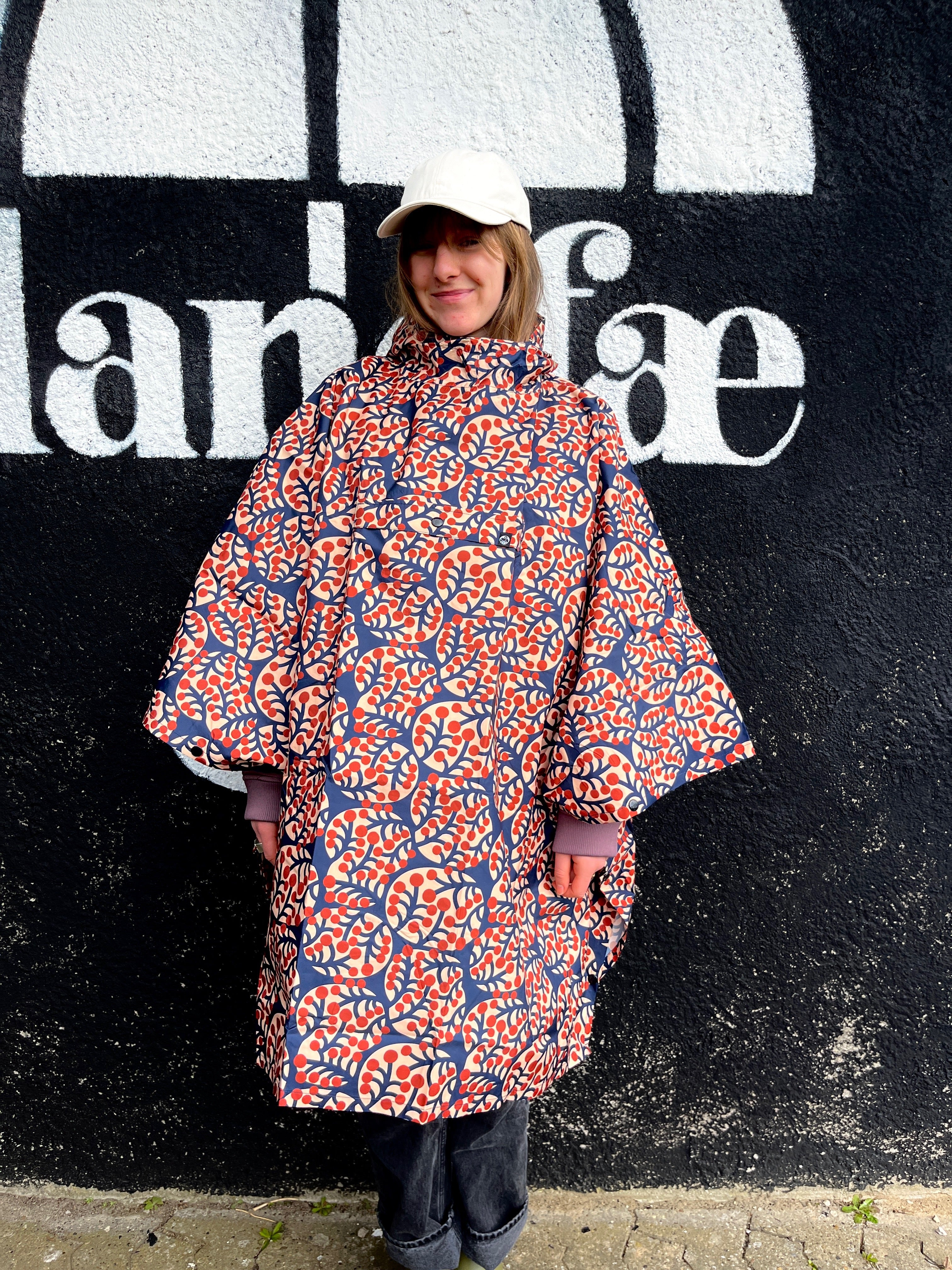 Danepackit Rainponcho Dk Navy MACROMICRO