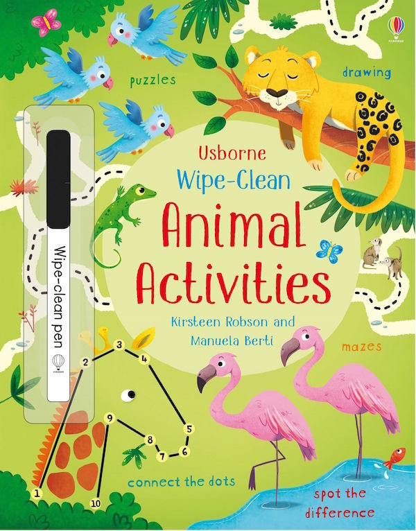 Usborne-Wipe Clean Animals Activities